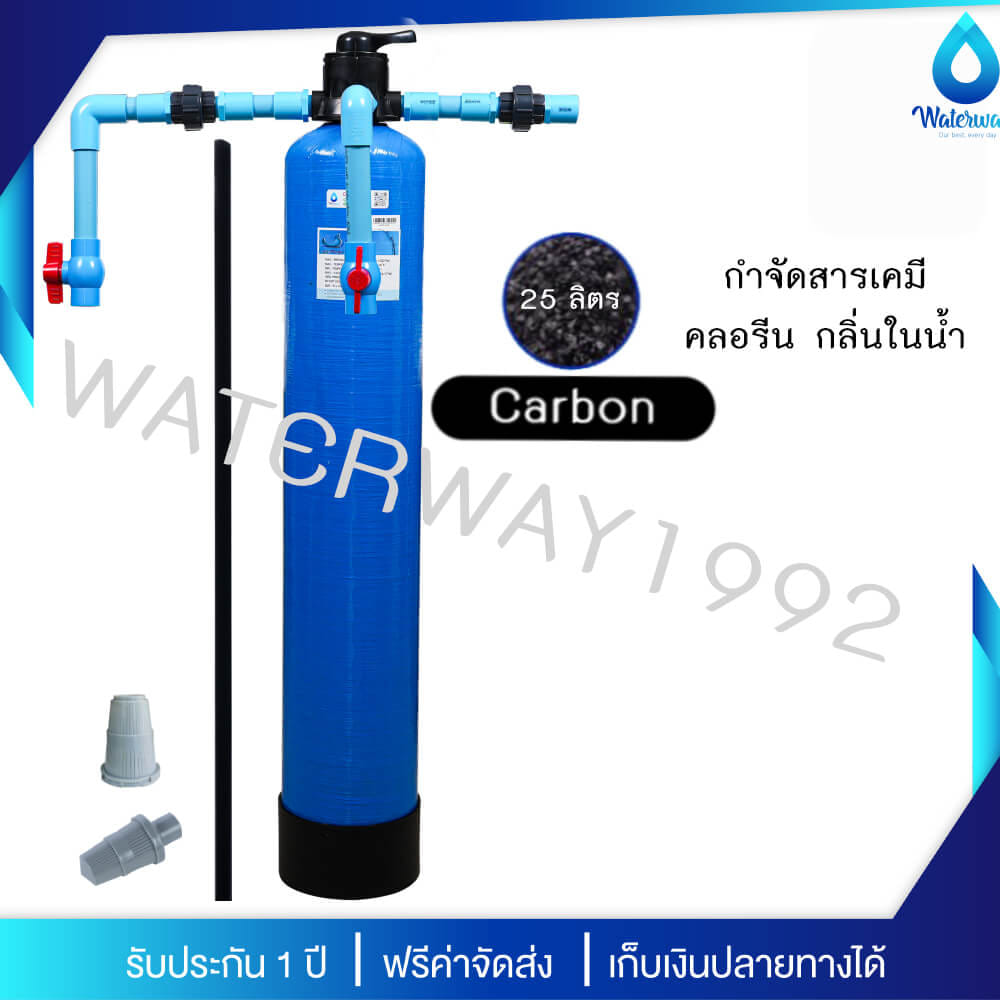 เครื่องกรองน้ำใช้ UNI PURE ขนาด 8 นิ้ว สูง 44 นิ้ว พร้อมหัววาล์วแบบคันโยก สีน้ำเงิน รุ่น T8X44B-CO_5